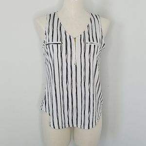 The Workshop Sleeveless Stripe Top Small